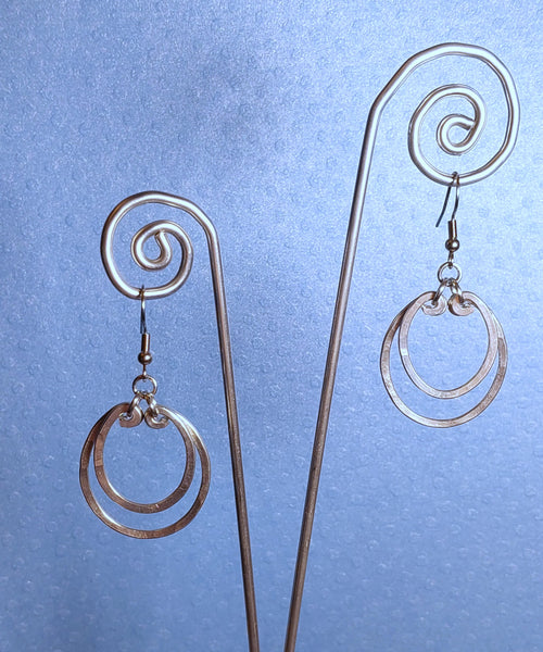 Handcrafted Hammered Aluminum Earrings