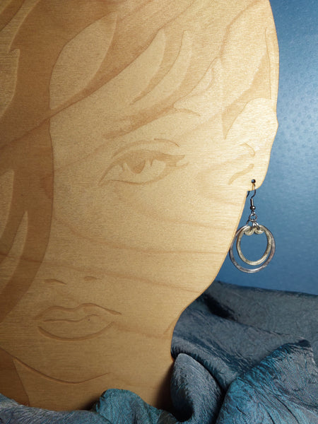 Handcrafted Hammered Aluminum Earrings