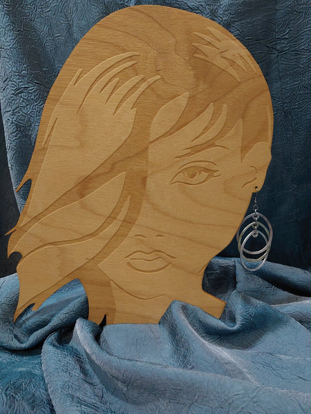 Handcrafted Hammered Gold and Silver Aluminum Earrings