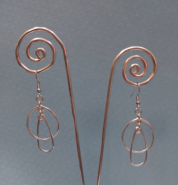 Handcrafted Aluminum Wire Earrings