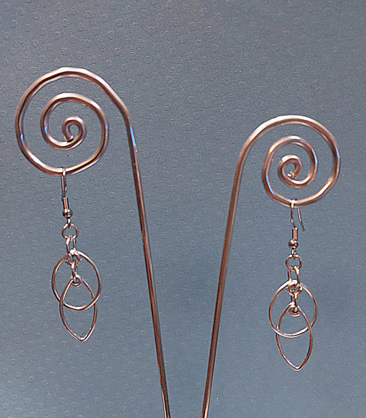 Handcrafted Aluminum Wire Earrings