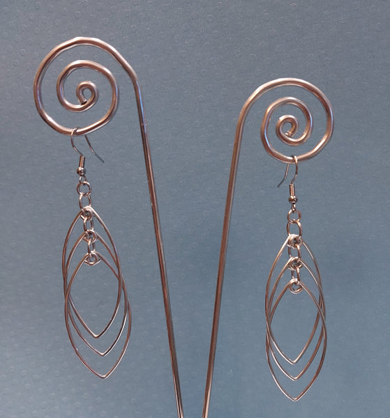 Handcrafted Aluminum Wire Earrings