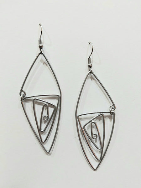 Handcrafted Aluminum Wire Earrings