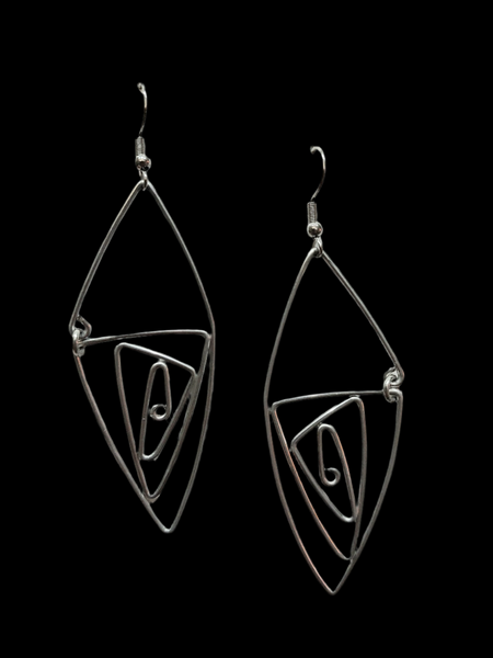 Handcrafted Aluminum Wire Earrings