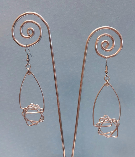Handcrafted Aluminum Wire Earrings