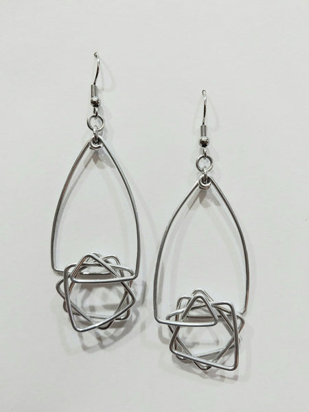 Handcrafted Aluminum Wire Earrings