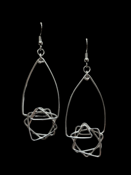Handcrafted Aluminum Wire Earrings