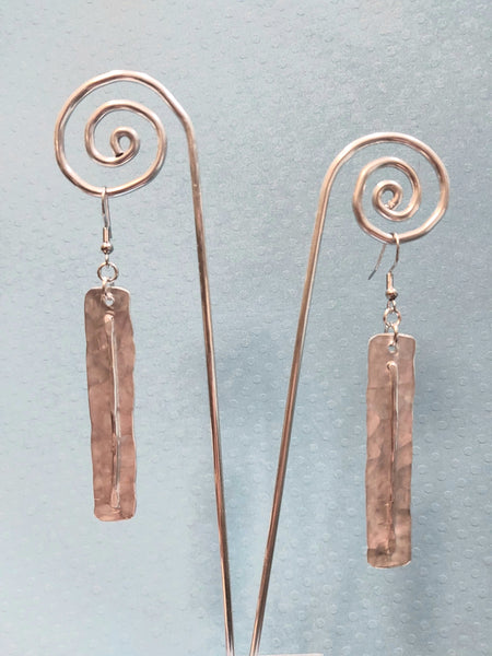 Handcrafted Hammered Aluminum Earrings
